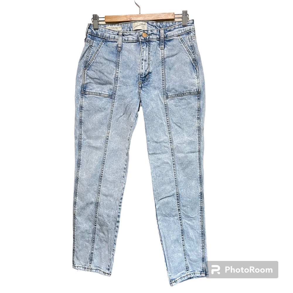 Universal Thread High Rise Slim Straight Utility Style Jean - Picture 2 of 12
